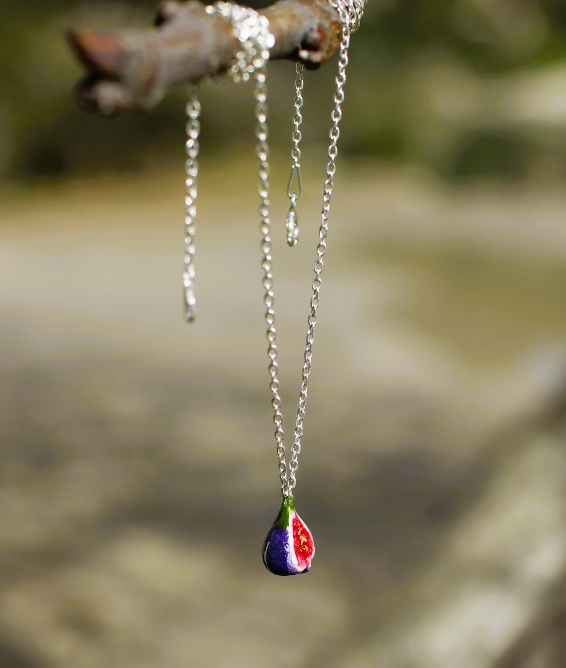 Figueta en cadena de plata 925