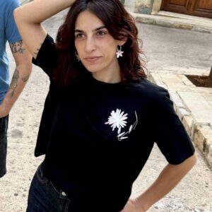 Camiseta oversize curta tallatge xica